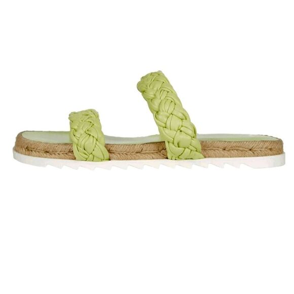 Marc Fisher Lime Green Jaimie Slide-on Espadrille Sandals - Picture 5 of 14